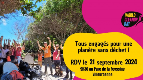 World Clean-Up Day : ramassons les déchets au parc de la Feyssine !